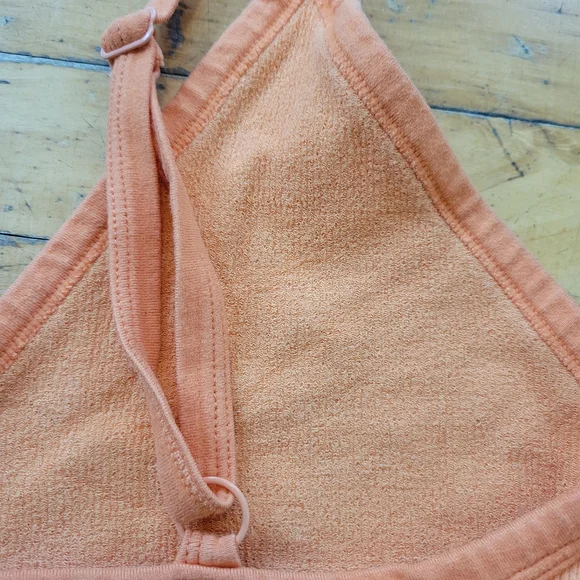 Peach Ribbed Bralette - Picture 3 of 3
